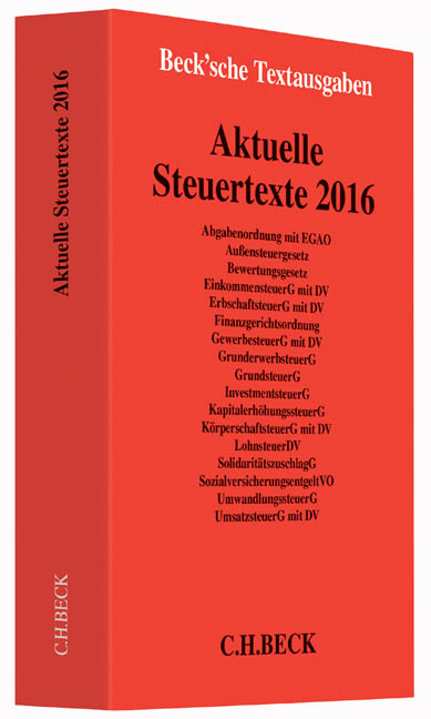 Aktuelle Steuertexte 2016