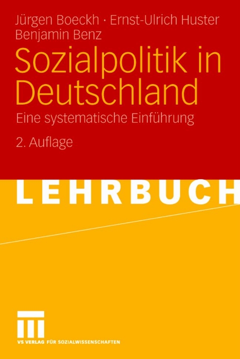 Sozialpolitik in Deutschland - Jürgen Boeckh, Ernst-Ulrich Huster, Benjamin Benz