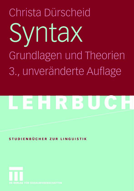 Syntax - Christa Dürscheid