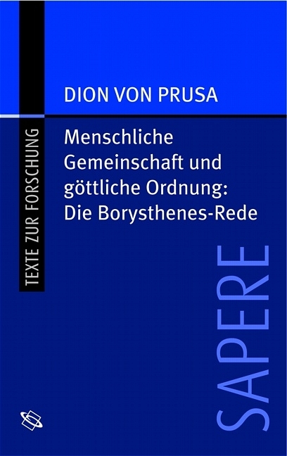 Dion von Prusa - Balbina Bäbler, Maximilian Forschner, Albert De Jong, Heinz G Nesselrath