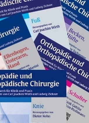 Orthopädie und Orthopädische Chirurgie (in 8 Bdn.) / Paket "Extremitäten" (mit den Bdn. Schulter; Ellenbogen, Unterarm, Hand; Hüfte u. Becken; Knie; Fuß) - 