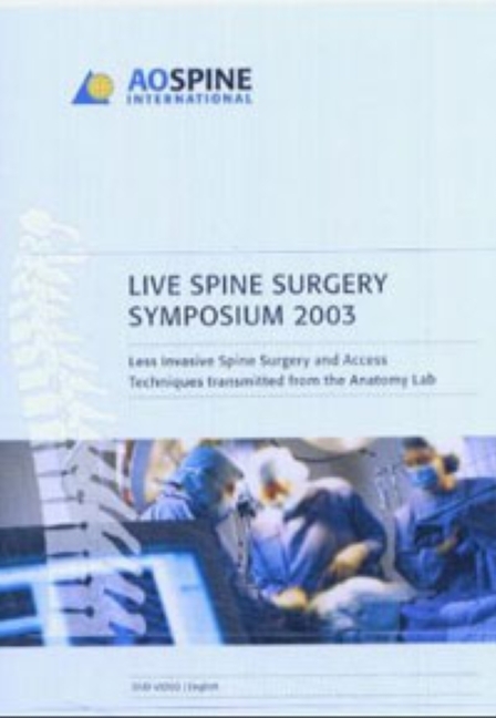 Live Spine Surgery Symposium 2003 - DVD