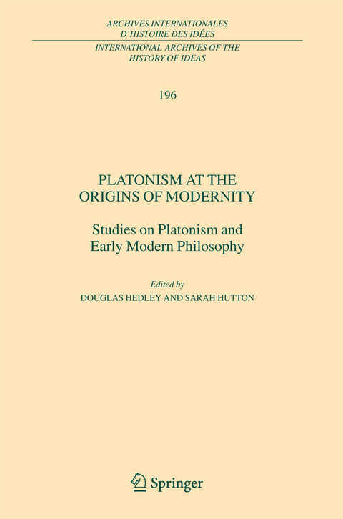 Platonism at the Origins of Modernity - 