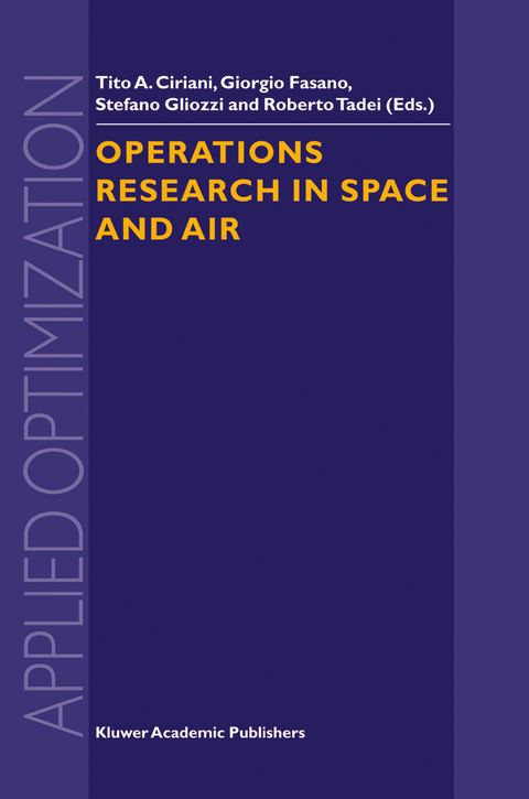 Operations Research in Space and Air - 