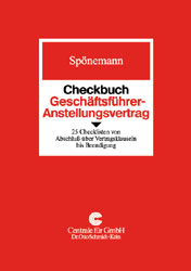 Checkbuch Geschäftsführer-Anstellungsvertrag - Michael Spönemann