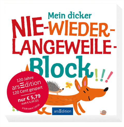 Mein dicker Nie-wieder-Langeweile-Block (Jubiläumstitel)