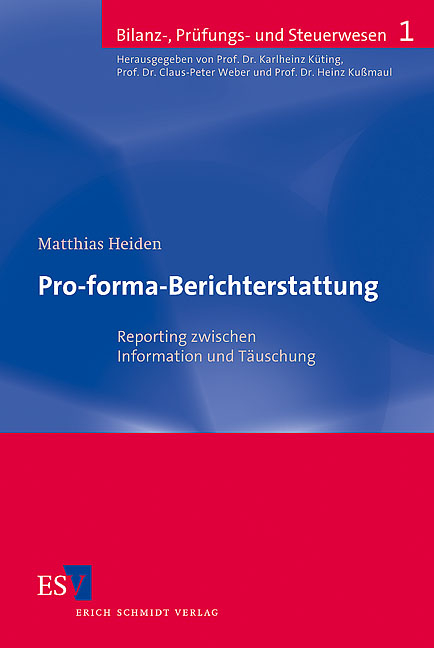 Pro-forma-Berichterstattung - Matthias Heiden