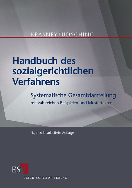 Handbuch des sozialgerichtlichen Verfahrens - Otto E Krasney, Peter Udsching