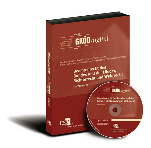 GKÖDdigital. Gesamtkommentar Öffentliches Dienstrecht / Beamtenrecht des Bundes und der Länder, Richterrecht und Wehrrecht (GKÖDdigital, Band I) - bei Doppelbezug Print und CD-ROM - Walther Fürst, Horst Arndt, Hans Georg Bachmann, Hans-Joachim Bauschke, Hans Joachim Finger, Ingeborg Franke, Max-Emanuel Geis, Eric Lingens, Otto Mühl, Franz Niedermaier, Peter Silberkuhl, Herbert Stadler, Harald Strötz, Rudolf Summer, Klaus Vogelgesang, Hans-Dietrich Weiß, Peter Wilhelm, Siegfried Zängl