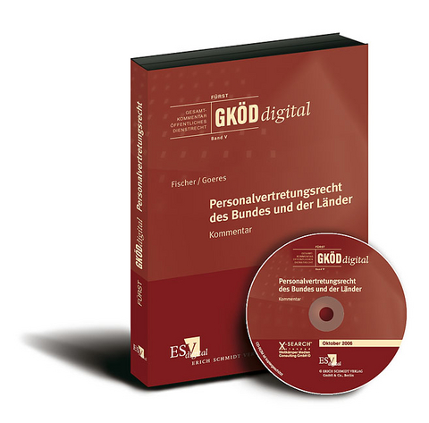 GKÖDdigital. Gesamtkommentar Öffentliches Dienstrecht / Personalvertretungsrecht des Bundes und der Länder (GKÖDdigital, Band V) - bei Doppelbezug Print und CD-ROM - Alfred Fischer, Hans-Joachim Goeres, Andreas Gronimus