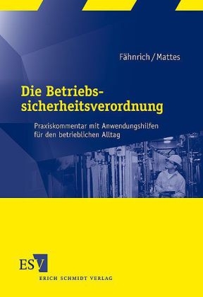 Die Betriebssicherheitsverordnung - Ralph Fähnrich, Hatto Mattes