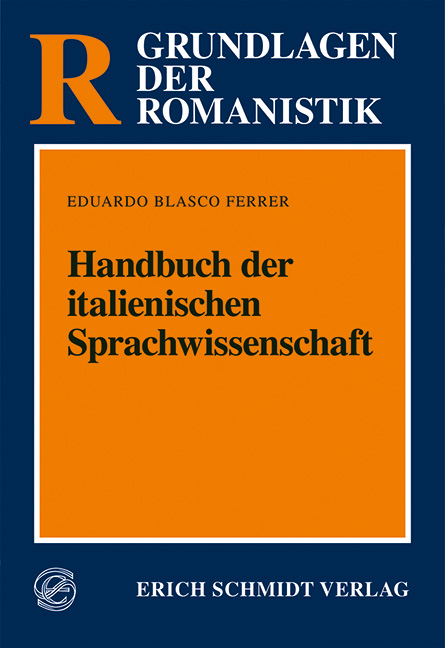 Handbuch der italienischen Sprachwissenschaft - Eduardo Blasco Ferrer