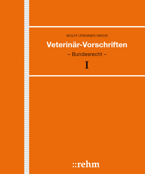 Veterinär-Vorschriften des Bundes incl. VetV auf CD-ROM - 