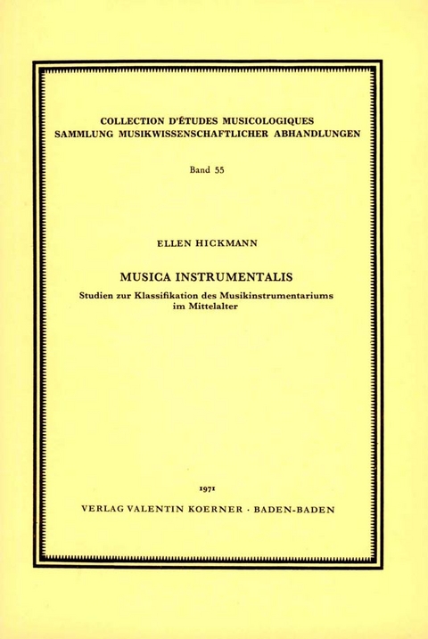 Musica instrumentalis - Ellen Hickmann