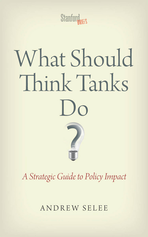 What Should Think Tanks Do? - Andrew Dan Selee