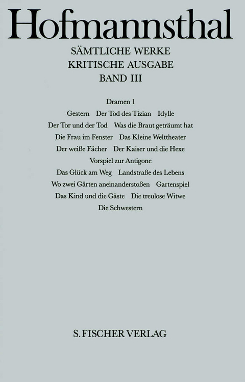 Dramen 1 - Hugo von Hofmannsthal