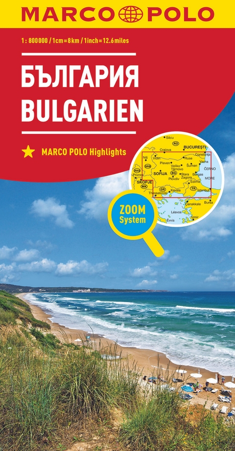 MARCO POLO Länderkarte Bulgarien 1:800.000