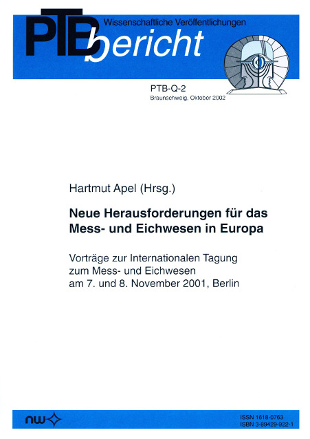 Neue Herausforderungen für das Mess- und Eichwesen in Europa - H. Apel