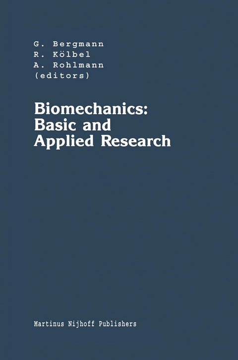 Biomechanics: Basic and Applied Research - 