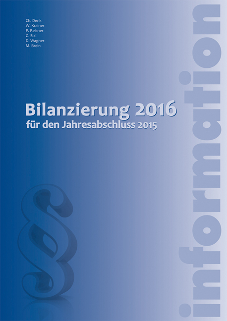 Bilanzierung 2016 - Christoph Denk, Wolfgang Krainer, Petra Reisner, Gunnar Sixl, Doris Wagner, Markus Brein