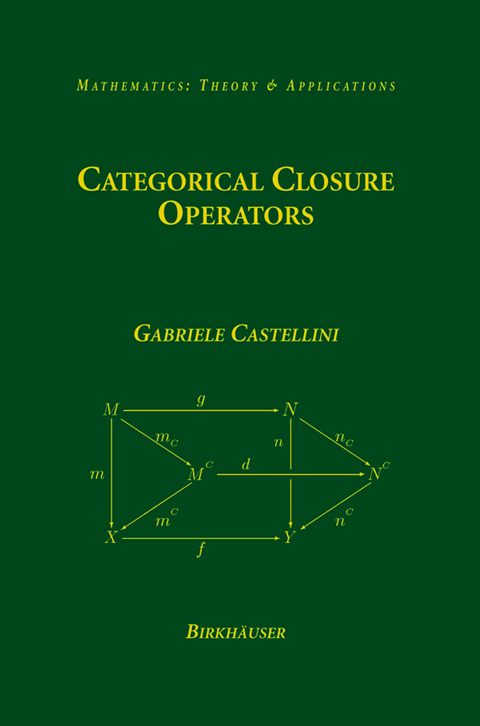Categorical Closure Operators - Gabriele Castellini