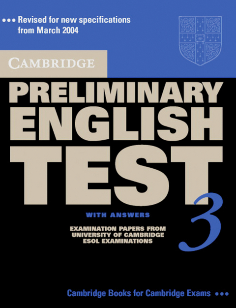 Cambridge Preliminary English Test 3 New Edition