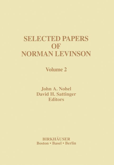 Selected Papers of Norman Levinson - 