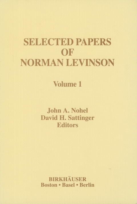 Selected Papers of Norman Levinson - 