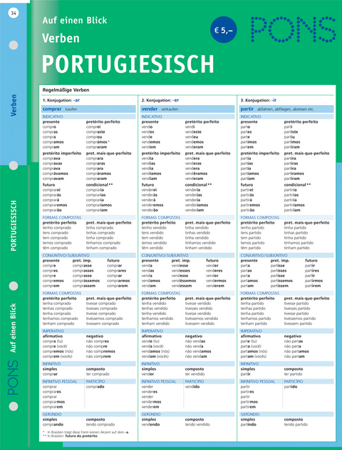 PONS Verben auf einen Blick Portugiesisch