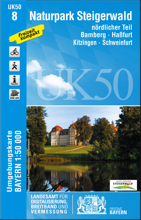 UK50-8 Naturpark Steigerwald, nördlicher Teil - Breitband und Vermessung Landesamt für Digitalisierung  Bayern