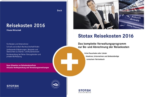 Reisekosten 2016 Private Wirtschaft + CD-ROM Stotax Reisekosten 2016 (Kombiprodukt)