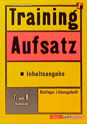 Training Aufsatz - Peter Jentzsch