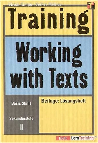 Training Working with Texts - Ulrich Klinge, Volker Möbius