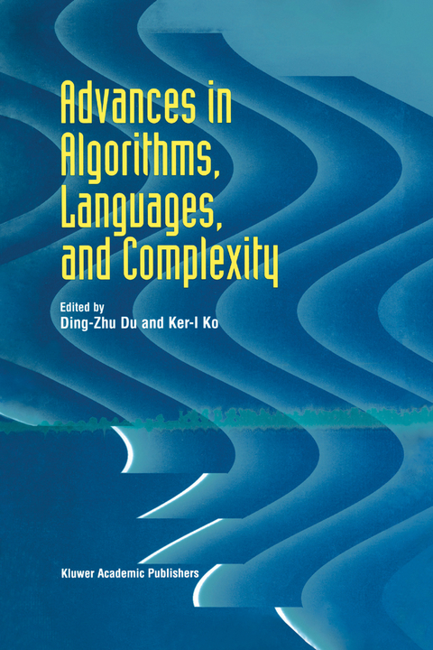 Advances in Algorithms, Languages, and Complexity - 