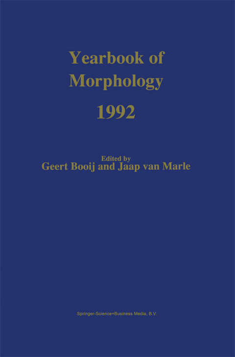 Yearbook of Morphology 1992 - 