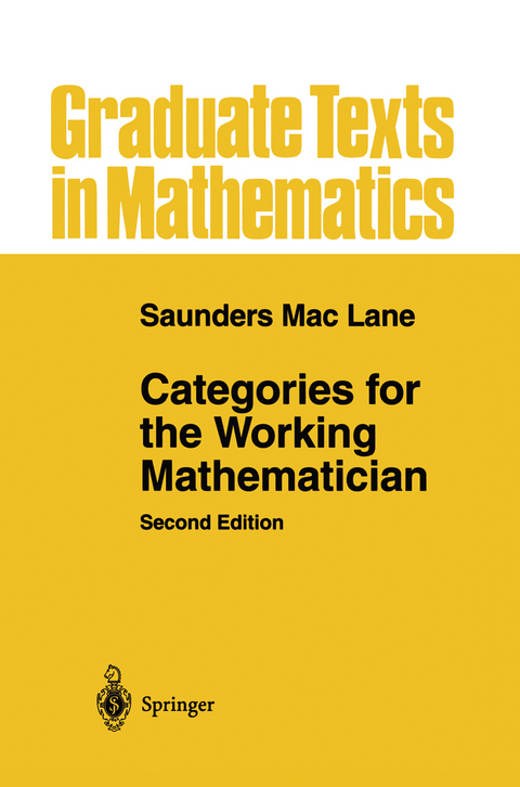 Categories for the Working Mathematician - Saunders Mac Lane