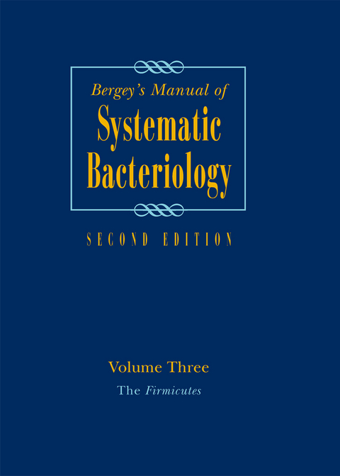 Bergey's Manual of Systematic Bacteriology - 