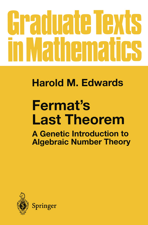 Fermat's Last Theorem - Harold M. Edwards