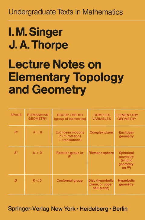 Lecture Notes on Elementary Topology and Geometry - I.M. Singer, J.A. Thorpe