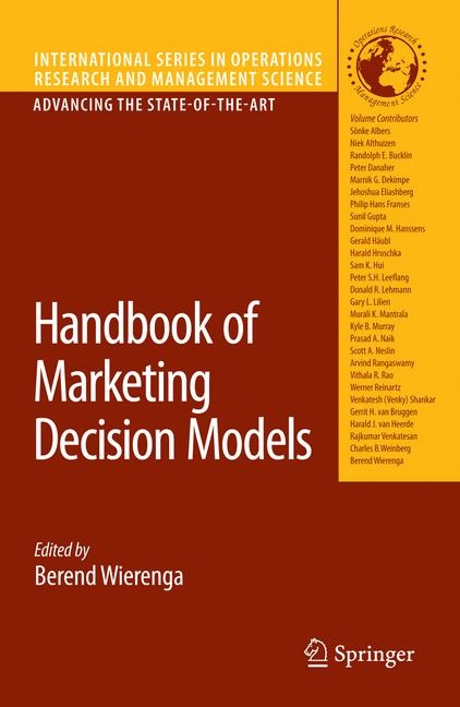 Handbook of Marketing Decision Models - 