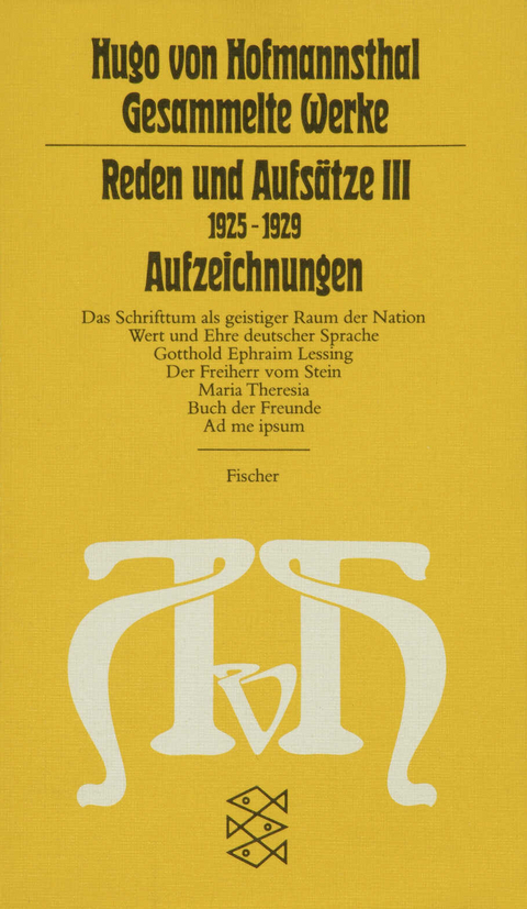 Reden und Aufsätze III - Hugo von Hofmannsthal