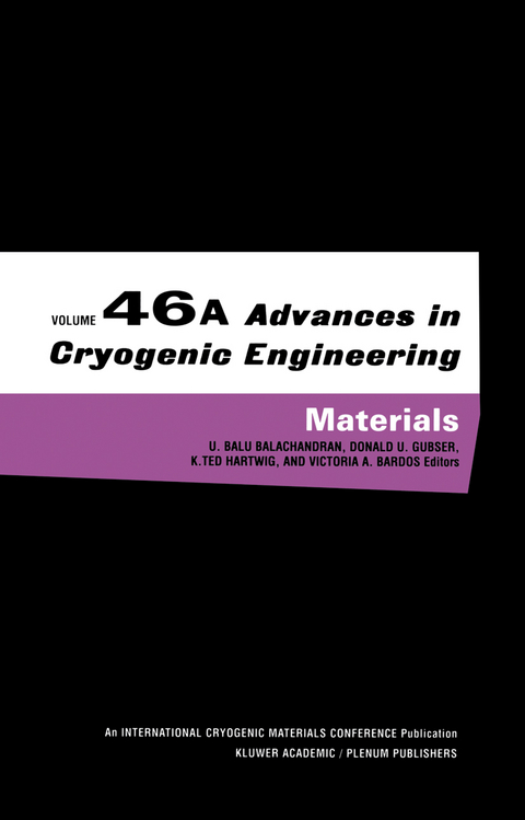 Advances in Cryogenic Engineering Materials - 