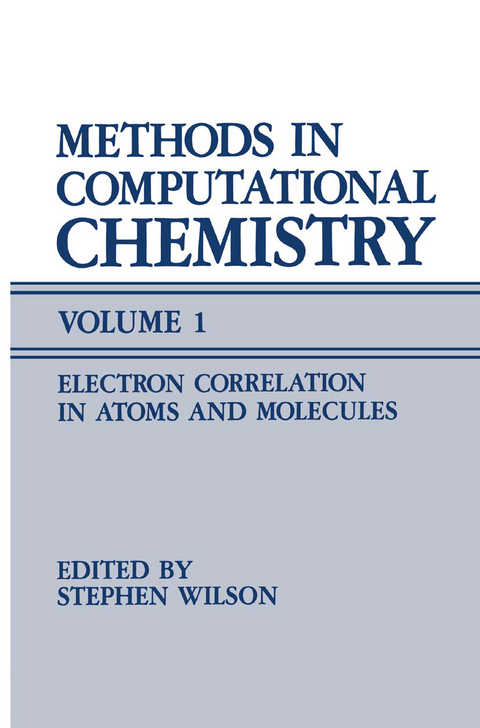 Methods in Computational Chemistry - 