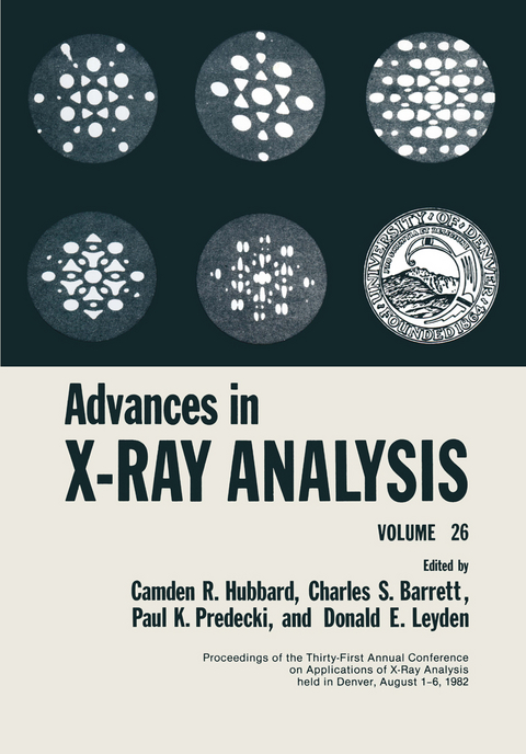 Advances in X-Ray Analysis - Camden R. Hubbard