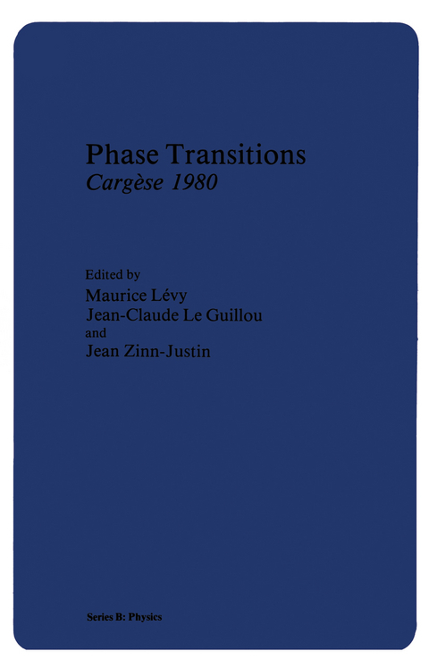 Phase Transitions Cargèse 1980 - 