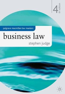 Business Law - Stephen Judge