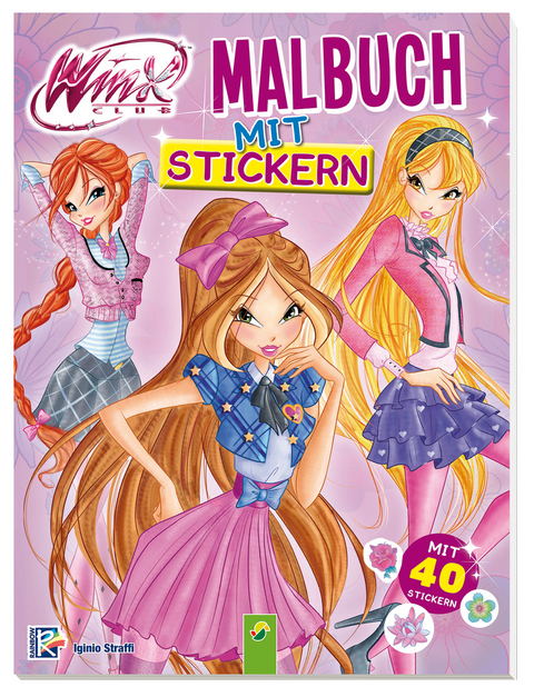 Winx Club Malbuch mit Stickern