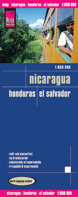 Reise Know-How Landkarte Nicaragua, Honduras, El Salvador (1:650.000) - Peter Rump Verlag