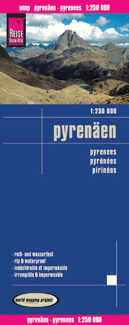 Reise Know-How Landkarte Pyrenäen (1:250.000) - Peter Rump Verlag
