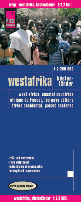 Reise Know-How Landkarte Westafrika, Küstenländer (1:2.200.000) : Senegal bis Nigeria - Reise Know-How Verlag Reise Know-How Verlag Peter Rump